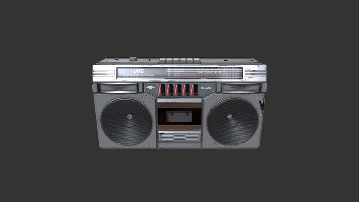 Retro Stereo - JVC RC-680 3D Model