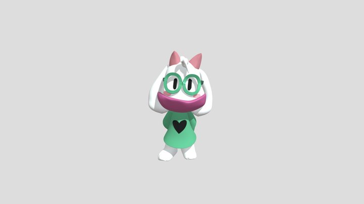 Ralsei Deltarune 3D Model