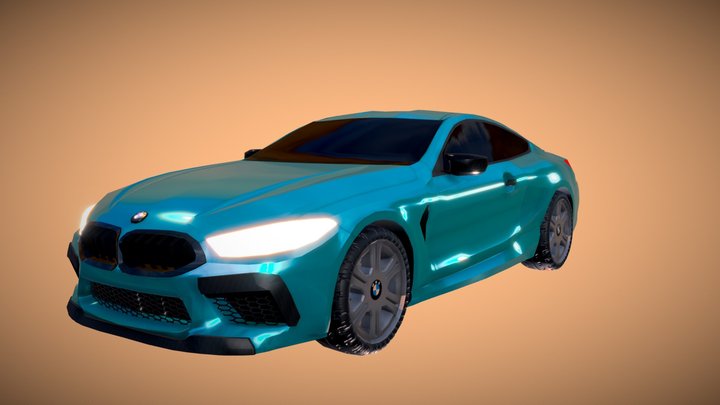 BMW M8 2018 3D Model