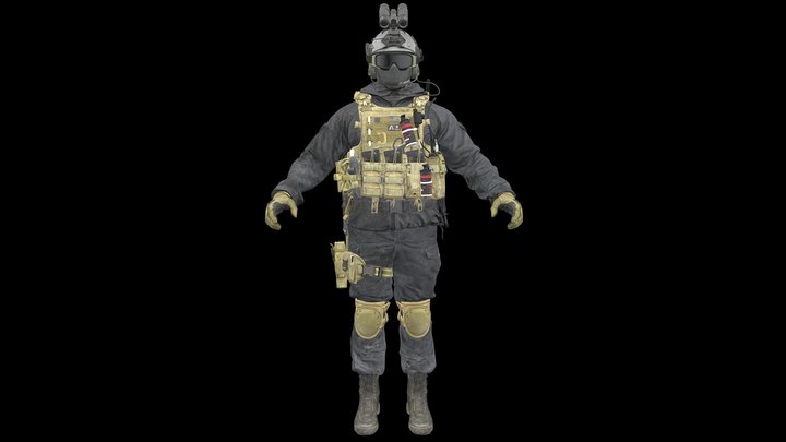 Modern Warfare 2019 - Mil-Sim Shadow Company III 3D Model