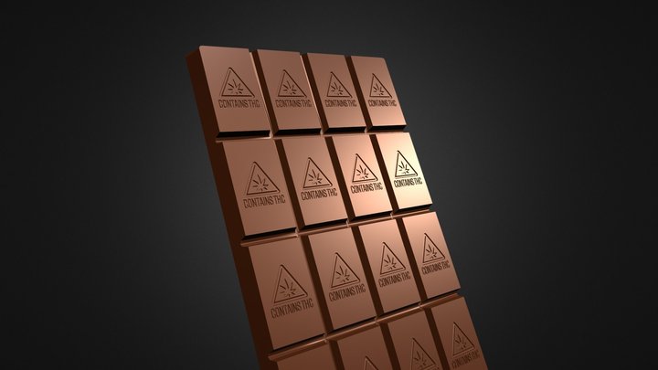 MASSACHUSETTS CHOCOLATE BAR 3D Model