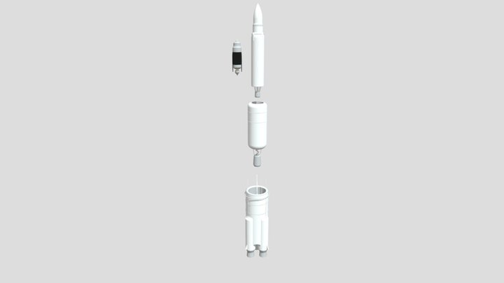 Rocket with satellite