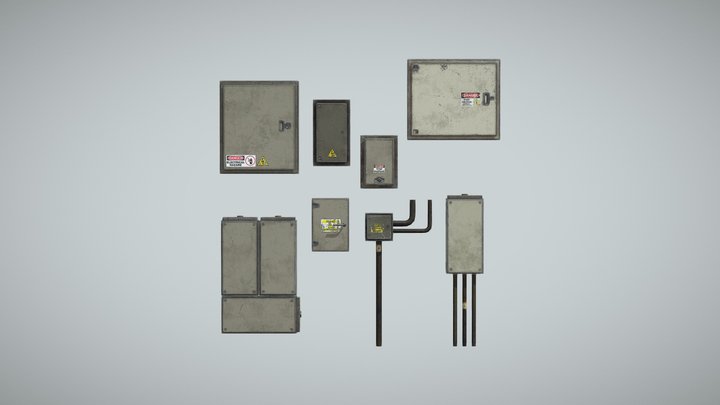 Electrical Boxes 3D Model