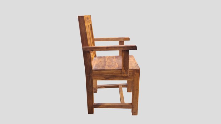 Wooden Chair - RealVoxel - Quick Edit 3D Model