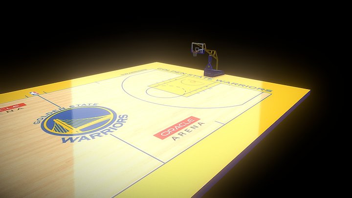 Golden State Warriors Home Court 3D Model