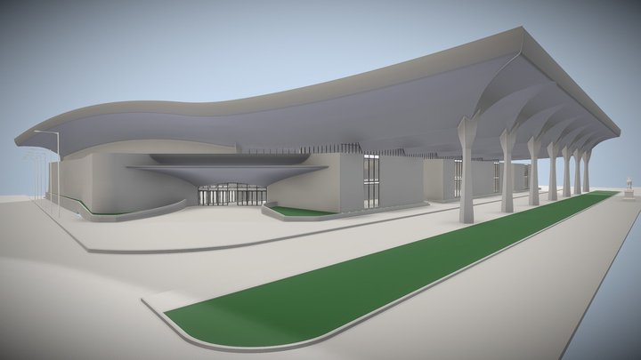Rivergate Convention Center New Orleans LA 3D Model