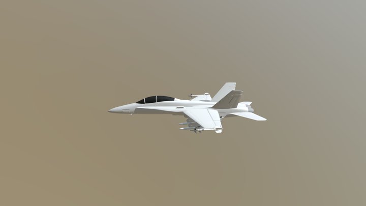 Mc Donnell Douglas FA-18D Hornet 3D Model