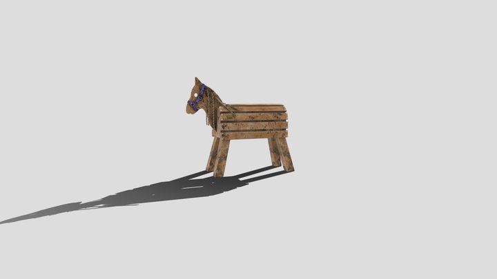 Wooden horse 3D Model