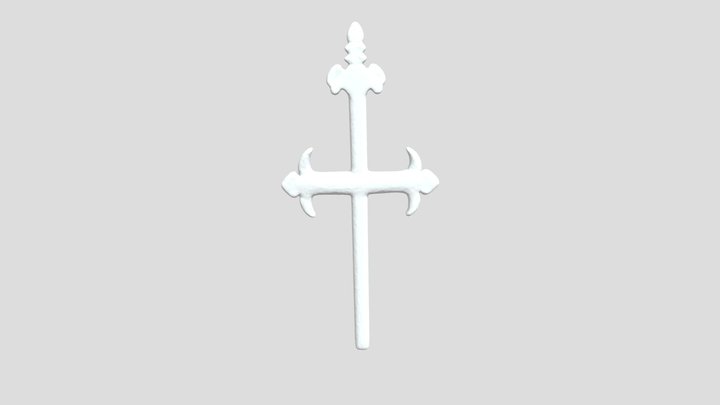 cross tombstone 3D Model
