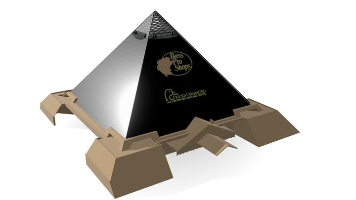 Bass Pro Shops at the Memphis Pyramid (WIP) 3D Model