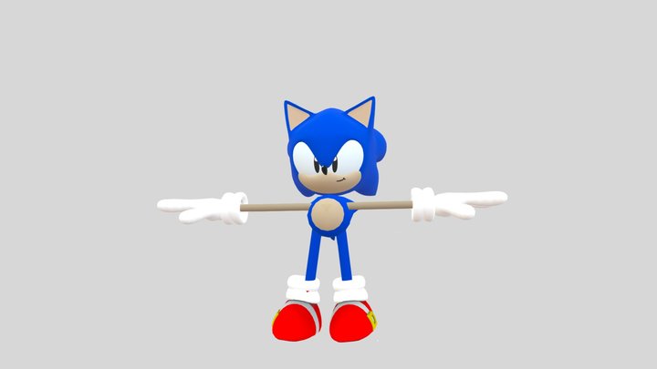 Sonic cd toei sonic 3D Model