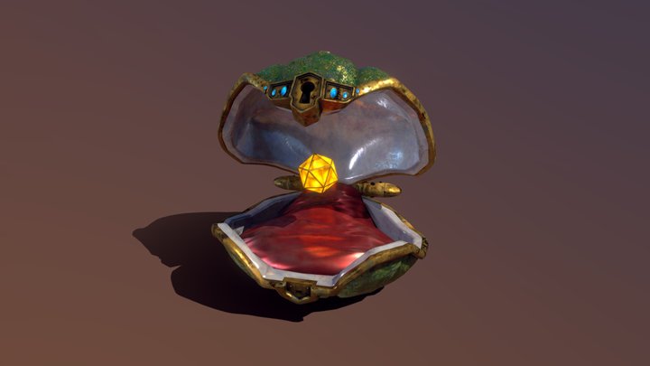 Treasure hunt - Ocean chest 3D Model