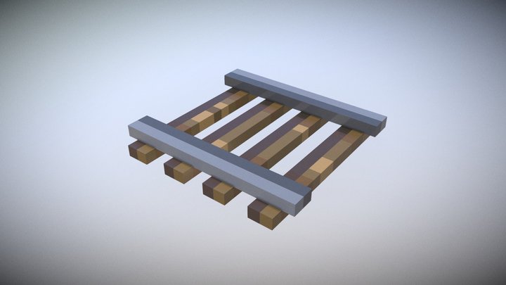 Rail Minecraft 3D Model