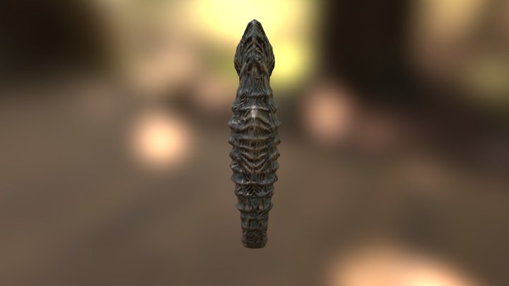Corroded Seahorse 3D Model