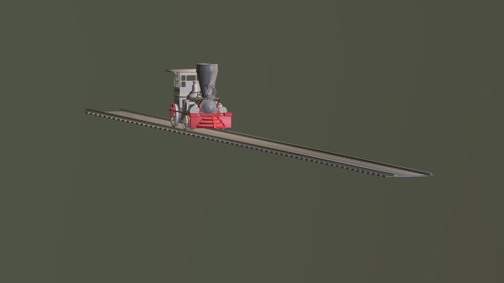 Kereta Uap/ old train 🚂 3D Model