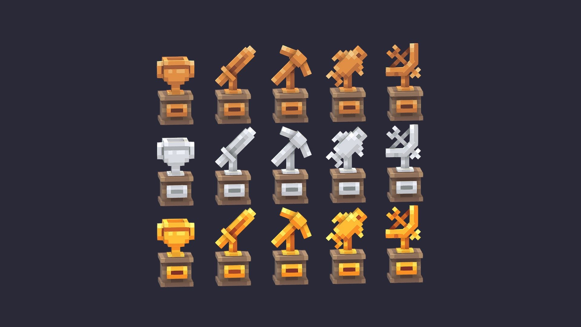 Trophies - 3D model by Workshop Six (@workshop_six) [e5a7c4d] - Sketchfab