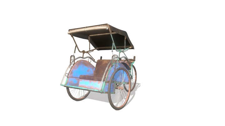 Becak 3D Model