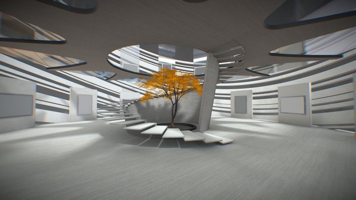 VR Gallery "Mind Storm" upd 12.2022 3D Model