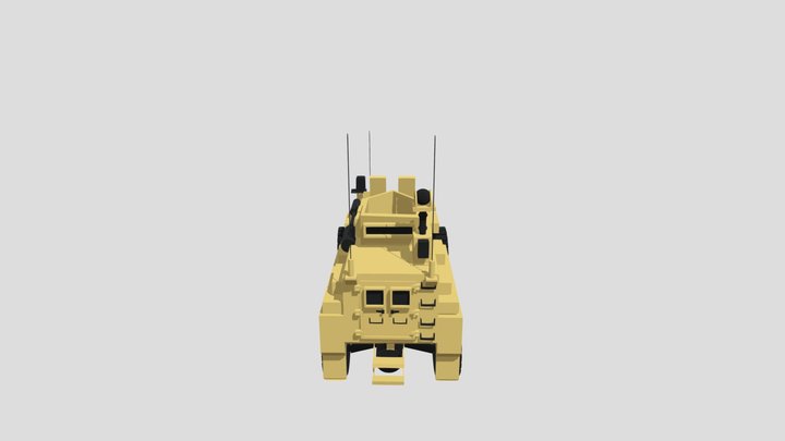MRAP Cougar Draft 3D Model