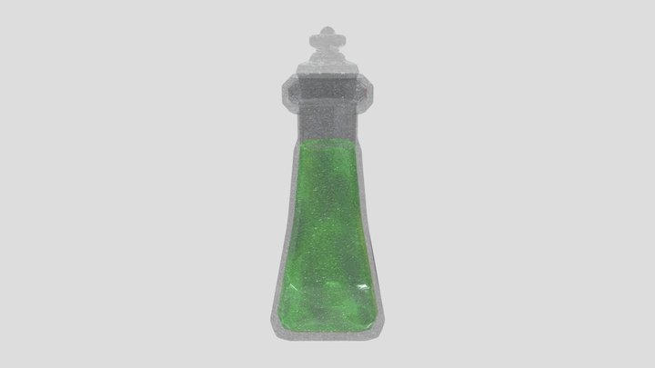 Bottle of dreams and glamour 3D Model