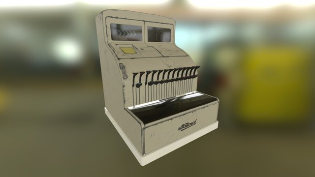 PBR Cashier 3D Model