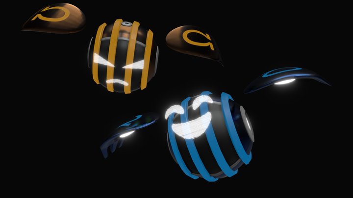 Alpha & Omega 3D Model