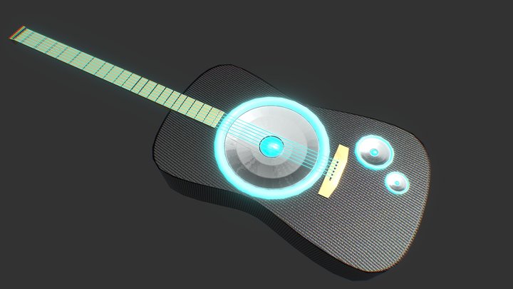 Future Guitar 3D Model
