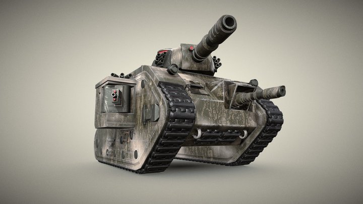 Warhammer 40000 Leman Russ Tank 3D Model