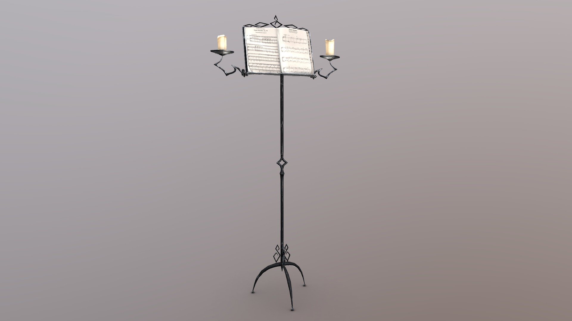 Music stand v2 — Sketchfab embed 3D viewer