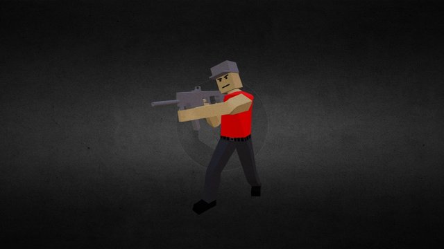 Unturned Character Concept 3D Model