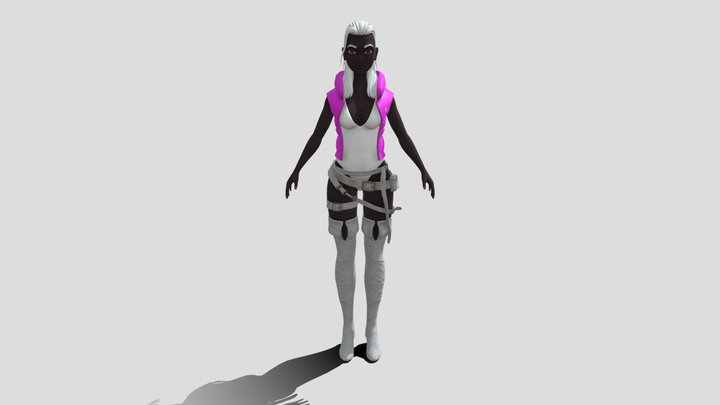B-Girl xD 3D Model