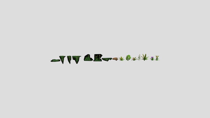 Jungle Foliage (3) – Free 3D Model STL