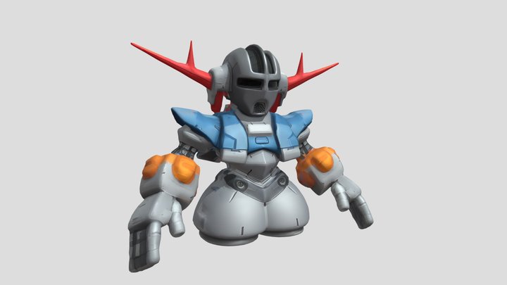 futuristic robot character 3D Model
