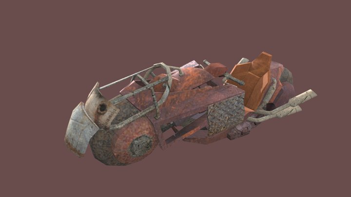 RustBorn Akira Bike 3D Model