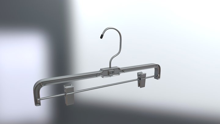 Metal Hanger (Pants) 3D Model