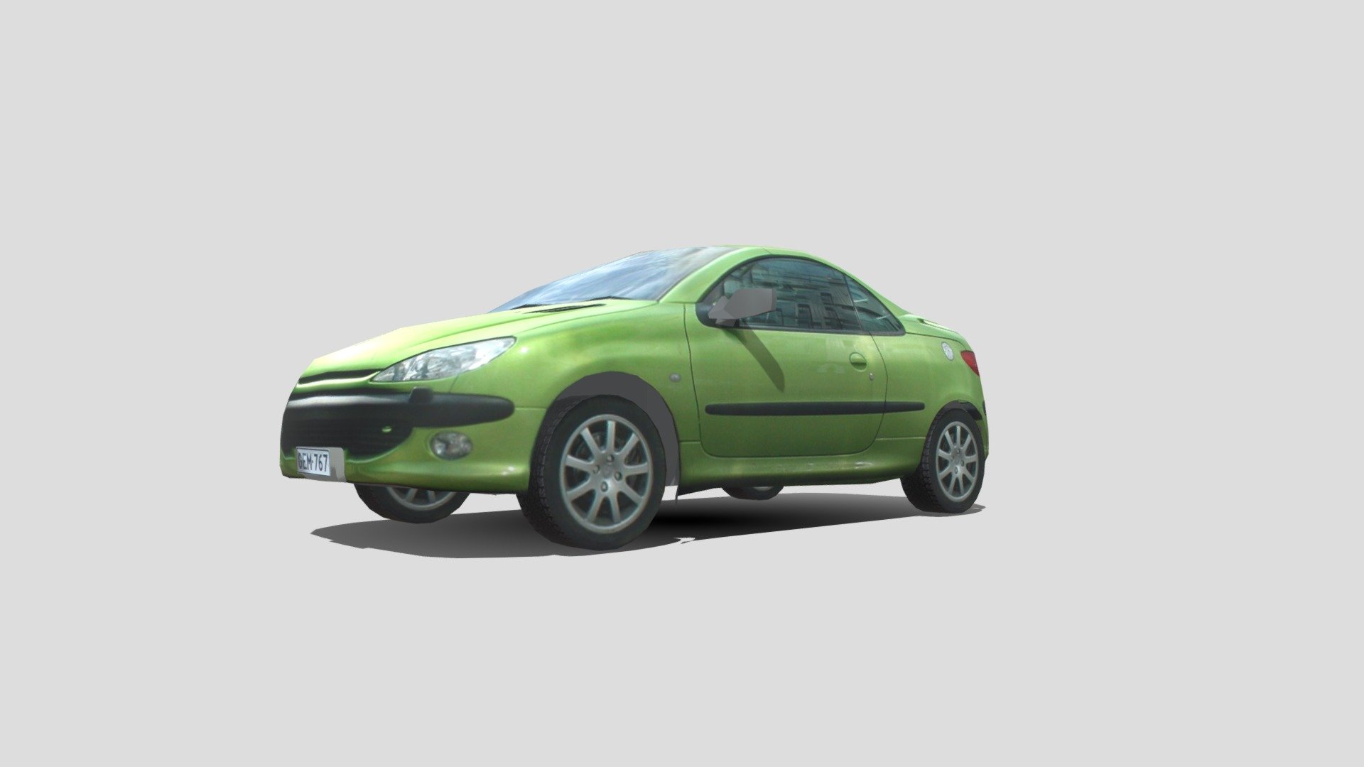 Peugeot 206 CC - Download Free 3D model by zairiq zairiq