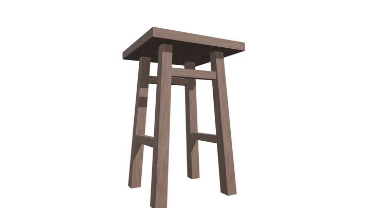 Bar Stool 3D Model