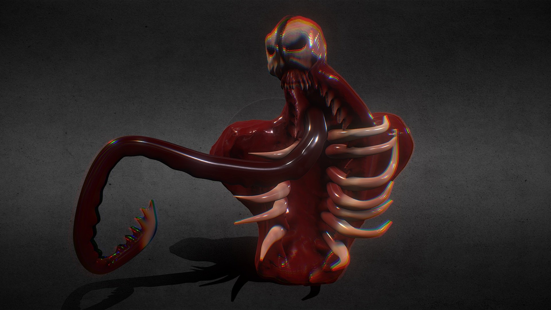 Necromorph Alien From Dead Space Download Free 3d Model By Christian Day Biochrisdd