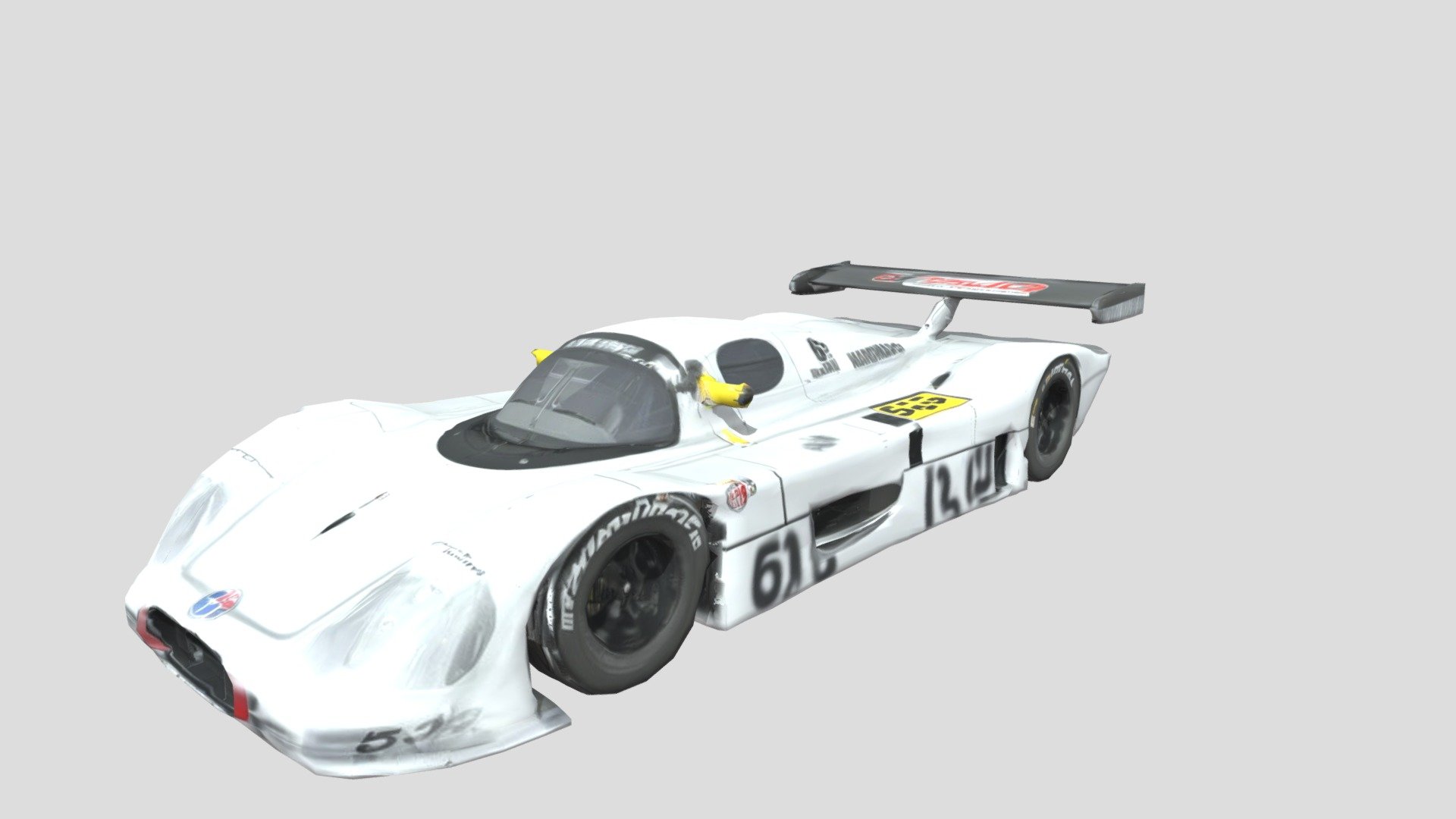 Mercedes Race Car Model - Download Free 3D model by S.York-Designs ...