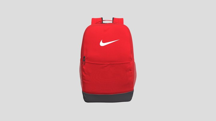 Nike_ Red_ Backpack_ Bag 3D Model