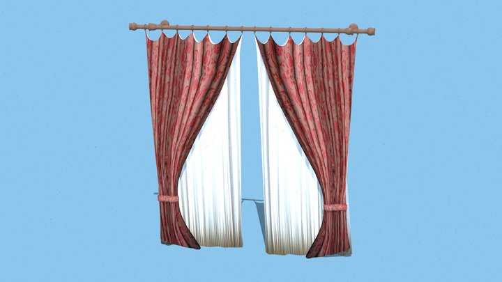 Curtains 3D Model