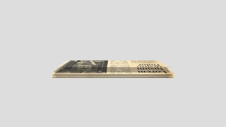 Newspaper 3D Model