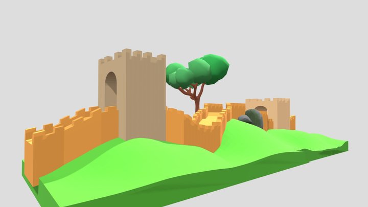 Great wall of china 3D Model