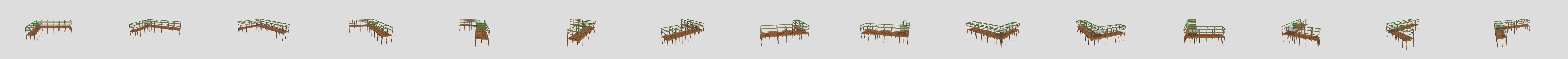 Projeto Estrutural Lojas 3D Model