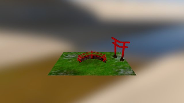 Friday 500 - Japanese Bridge 3D Model