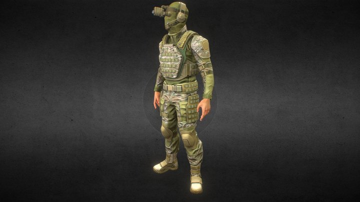 soldier basic 3D Model