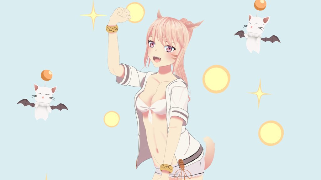 猫娘 - cat girl - FFIV