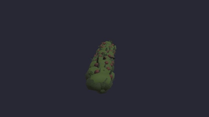A Bush with Fruits – Free 3D Model STL