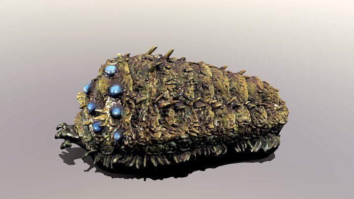 王蟲 Ohmu Colored 3D Model