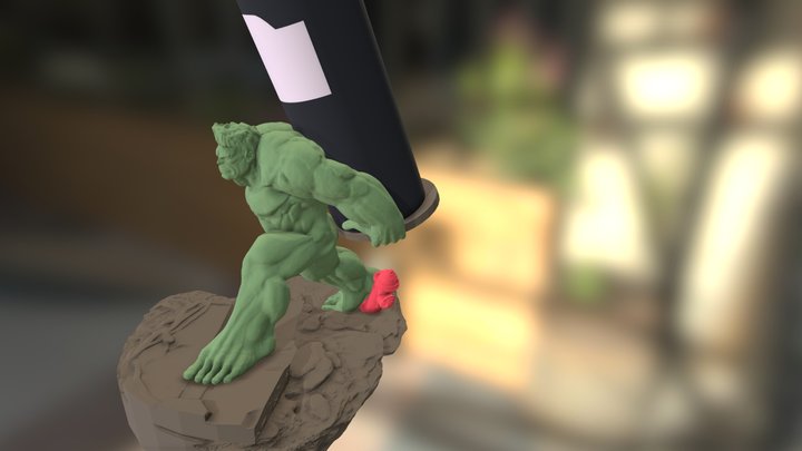 Hulk 3d print - wine holder 3D Model